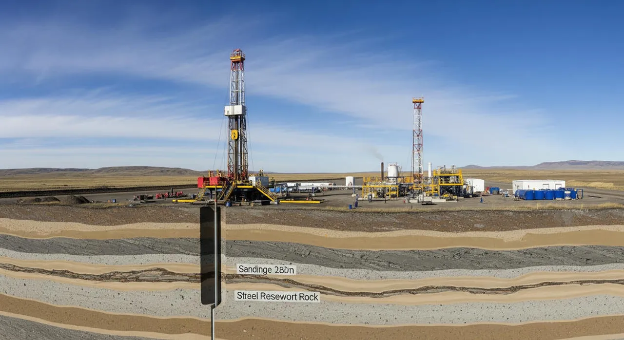 Petroleum production engineer analyzing well data