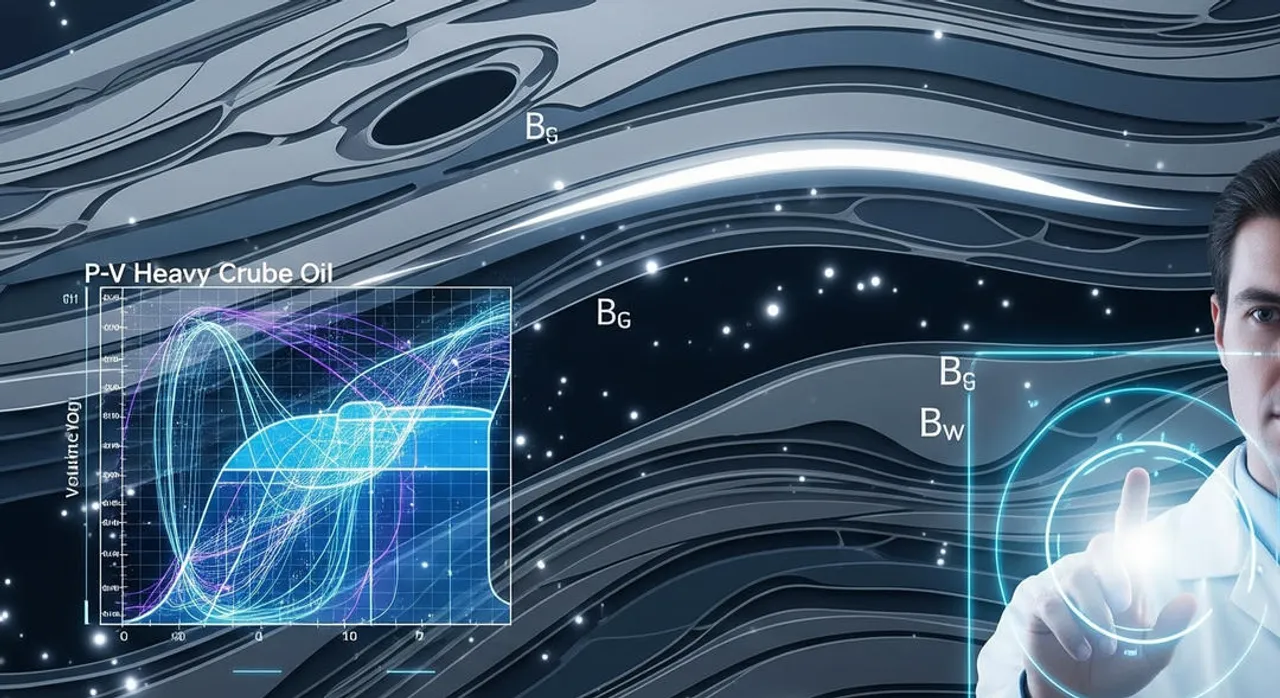 Diagram of PVT properties in a laboratory setting