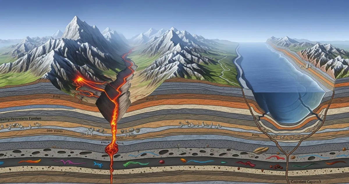 Map showing continental drift
